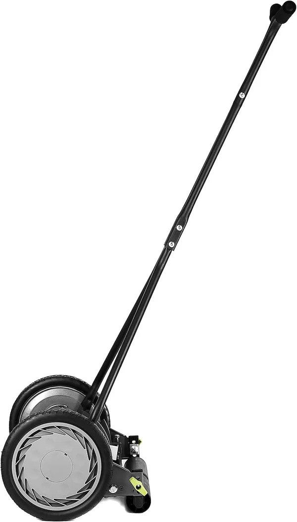 MG's ProCut 16” Manual Reel Lawn Mower – 7 Precision Blade Push Mower for Small to Medium Lawns, Lightweight Eco-Friendly Grass Cutter